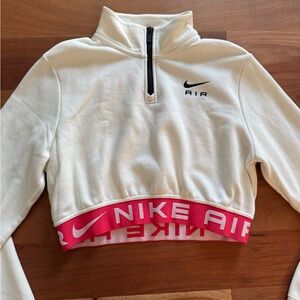 Nike Cropped Women’s Pullover Sweatshirt Quarter Zip XS